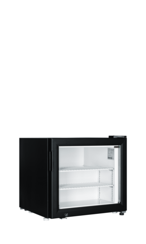 TEFCOLD UF50G Black Glass Door Display Freezer