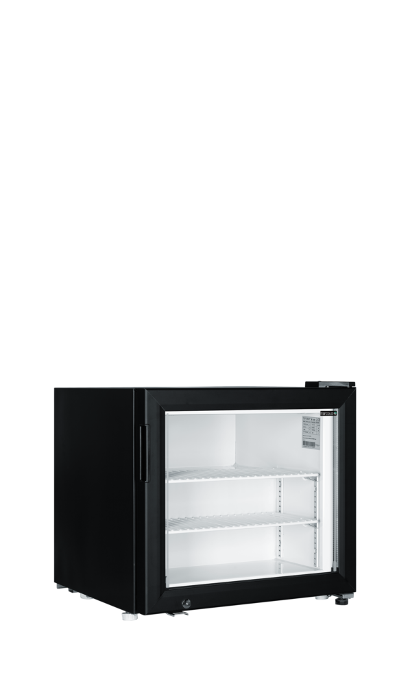 TEFCOLD UF50G Black Glass Door Display Freezer