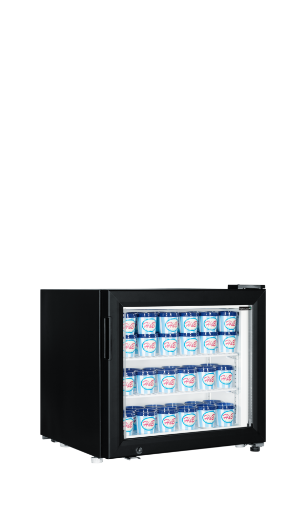 TEFCOLD UF50G Black Glass Door Display Freezer - Image 2