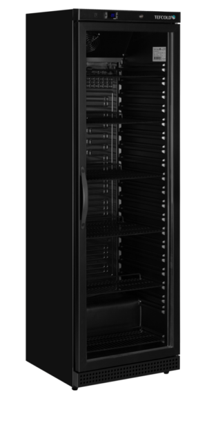 TEFCOLD UR400G BLACK Glass Door Merchandiser