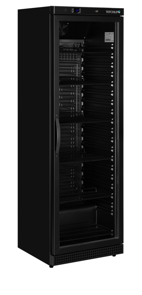 TEFCOLD UR400G BLACK Glass Door Merchandiser