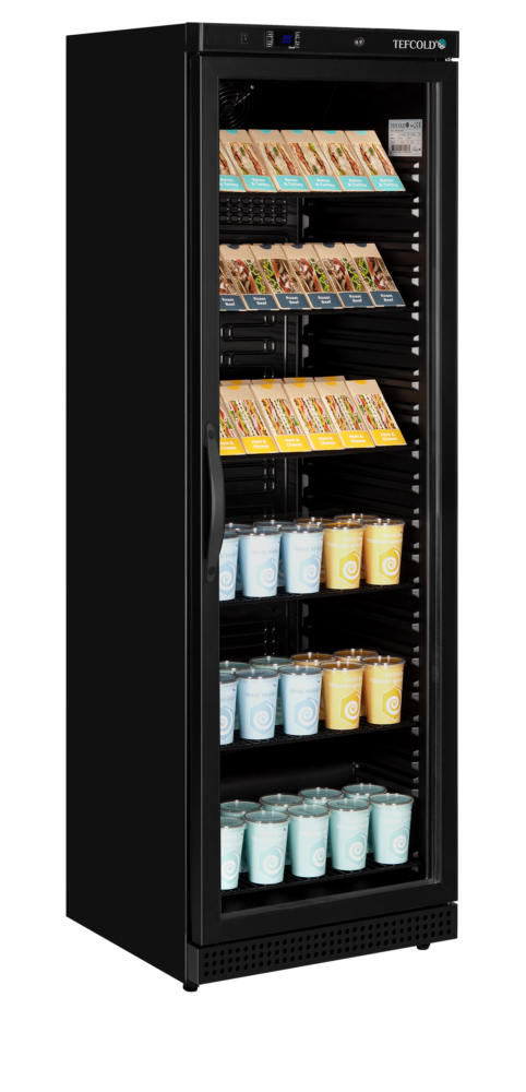 TEFCOLD UR400G BLACK Glass Door Merchandiser - Image 2